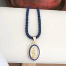 Colar Nossa Senhora Medalha Colorida